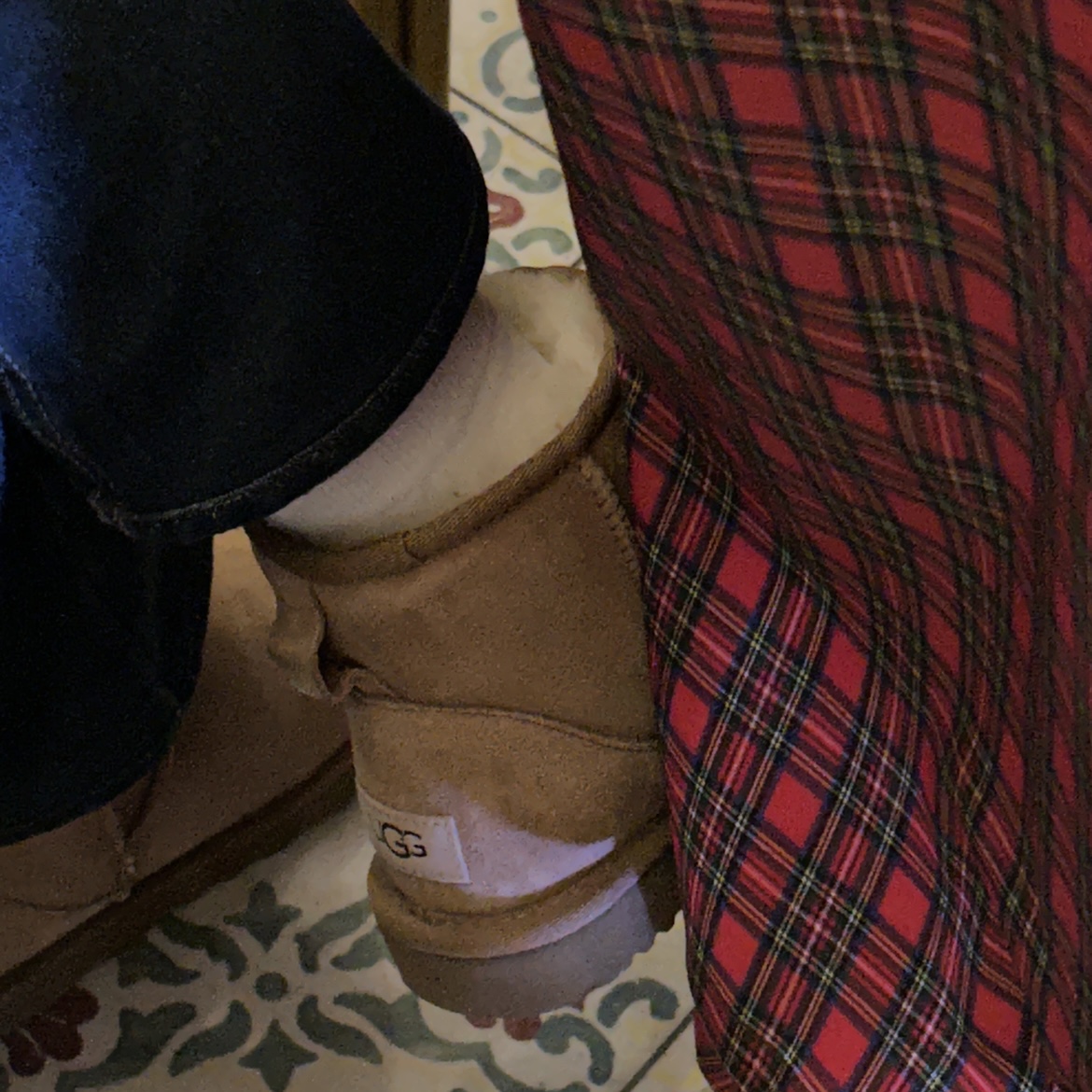 (W) UGG Classic Mini II Boots Chestnut 착용 스타일 - 3