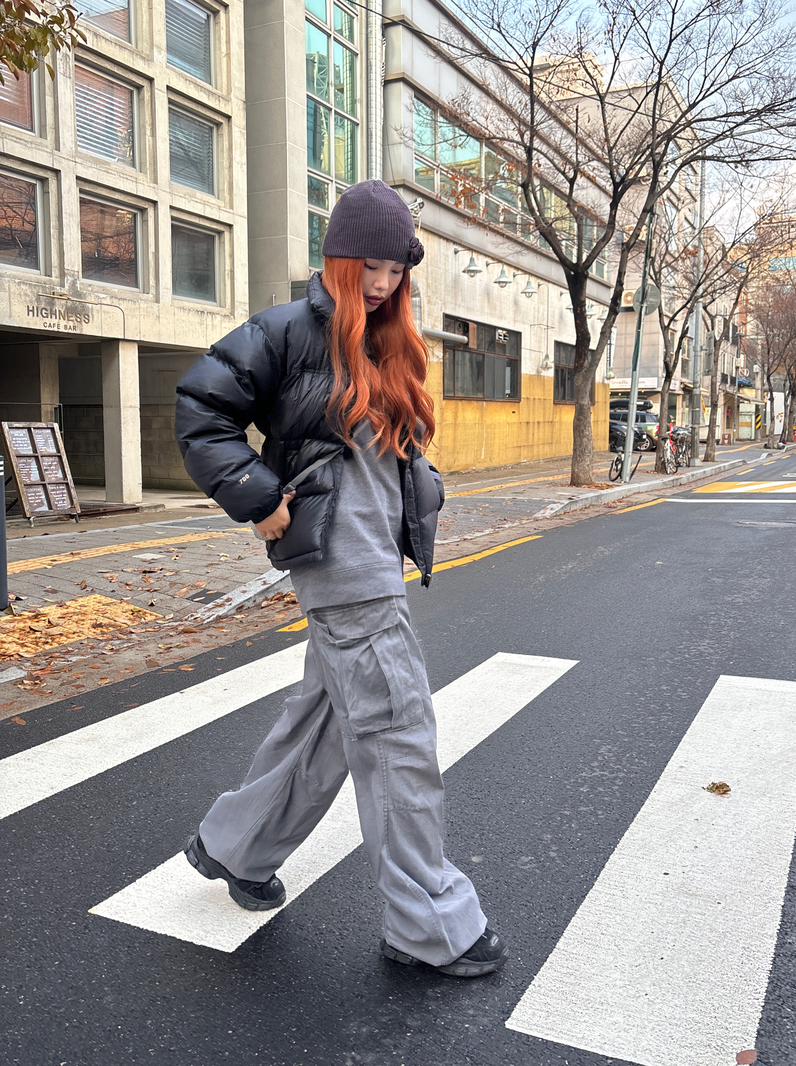 The North Face 1996 Eco Nuptse Jacket Real Black, The North Face 1996 Eco Nuptse Jacket Black 착용 스타일 - 3