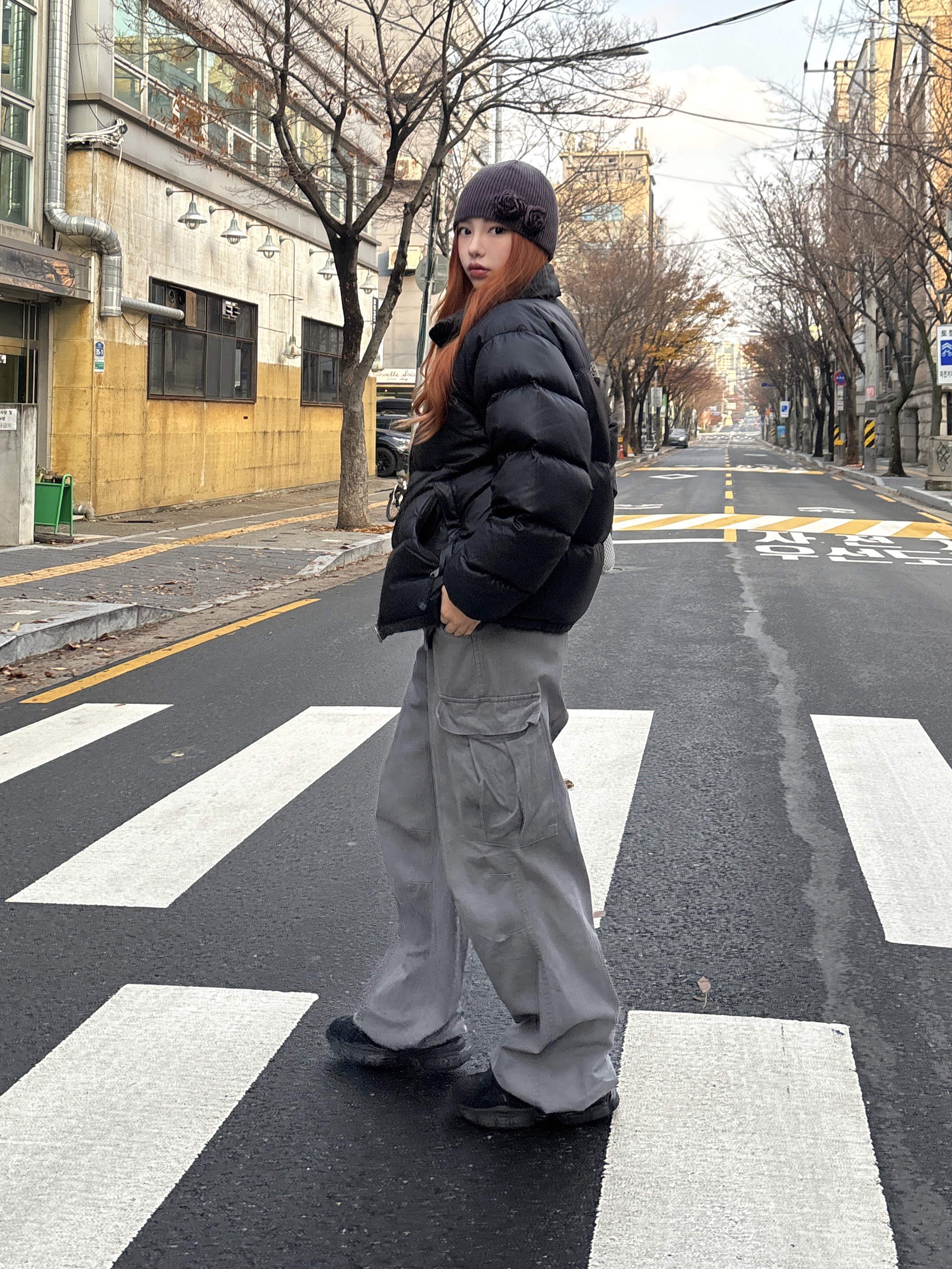 The North Face 1996 Eco Nuptse Jacket Real Black, The North Face 1996 Eco Nuptse Jacket Black 착용 스타일 - 2