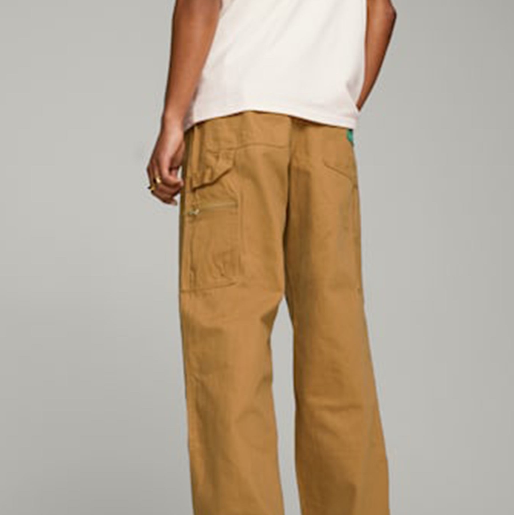 Puma X Rhuigi Double Knee Pants Desert Tan 착용 스타일 - 3