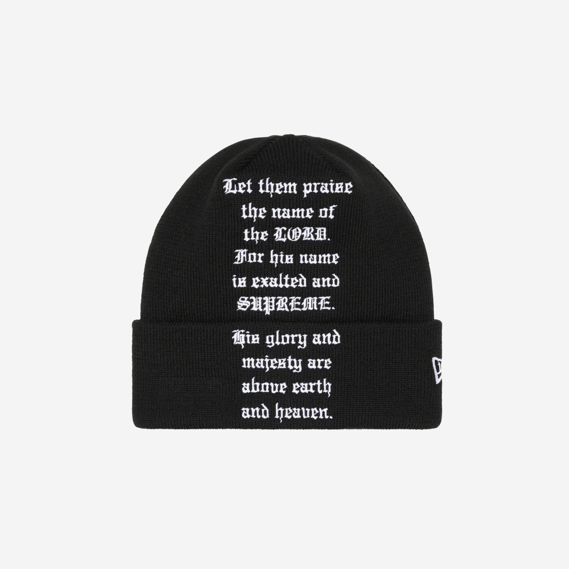 Supreme Hearts Beanie Black - 24FW (100% Authentic)