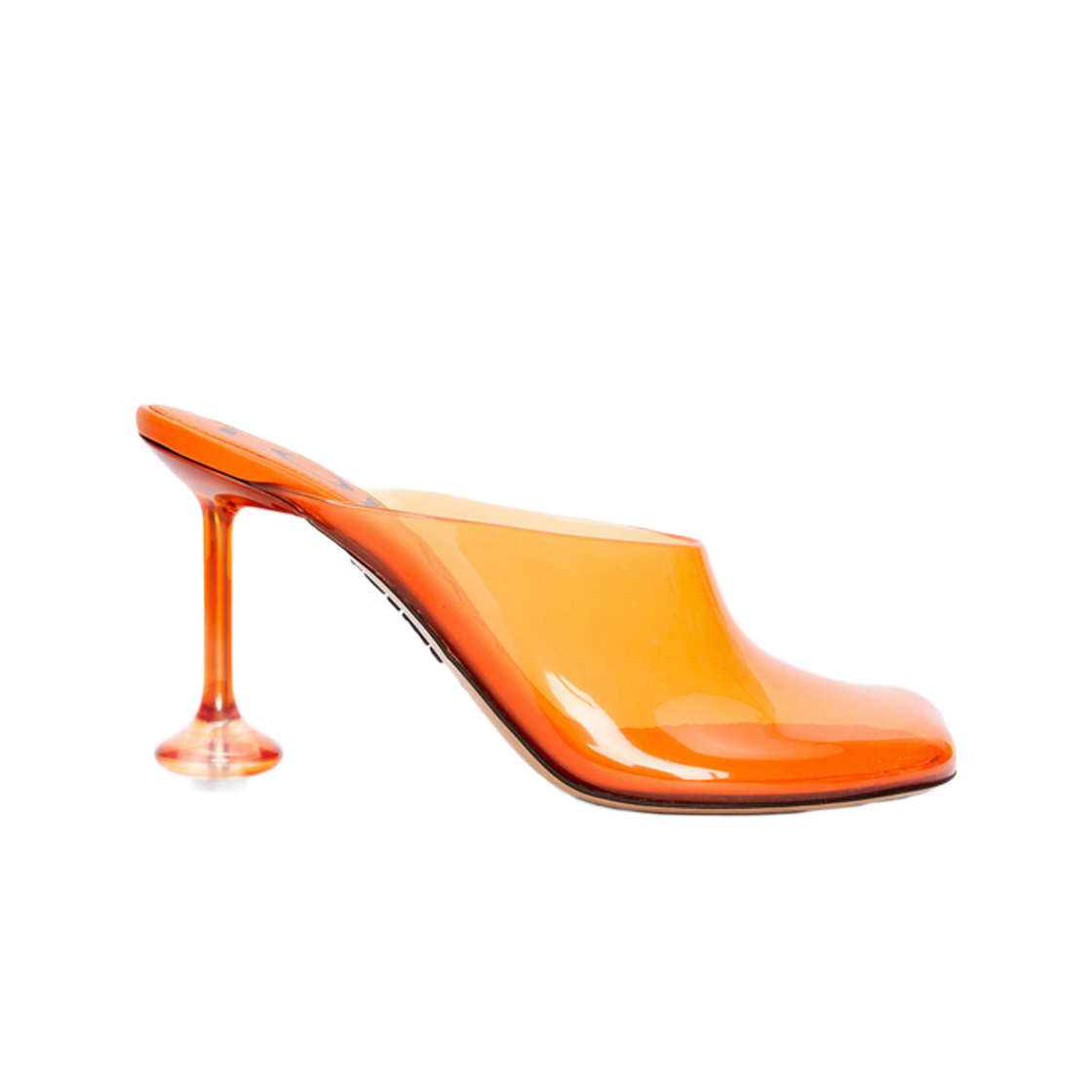 (W) 로에베 토이 뮬 인 트랜스패런트 머티리얼 트랜스패런트 오렌지((W) Loewe Toy Mule In Transparent Material Transparent Orange) - 1