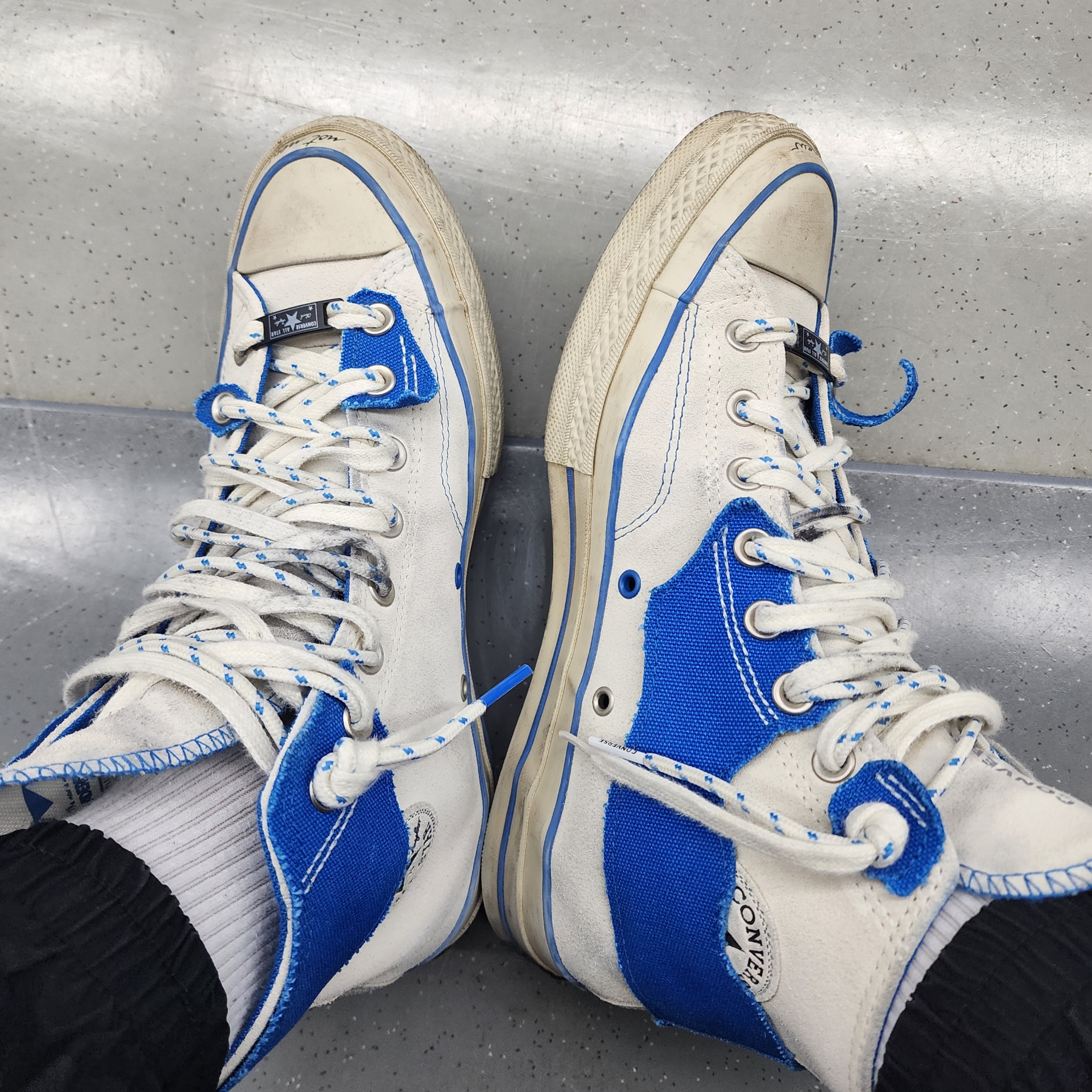 Converse x Ader Error Chuck 70 High White 착용 스타일