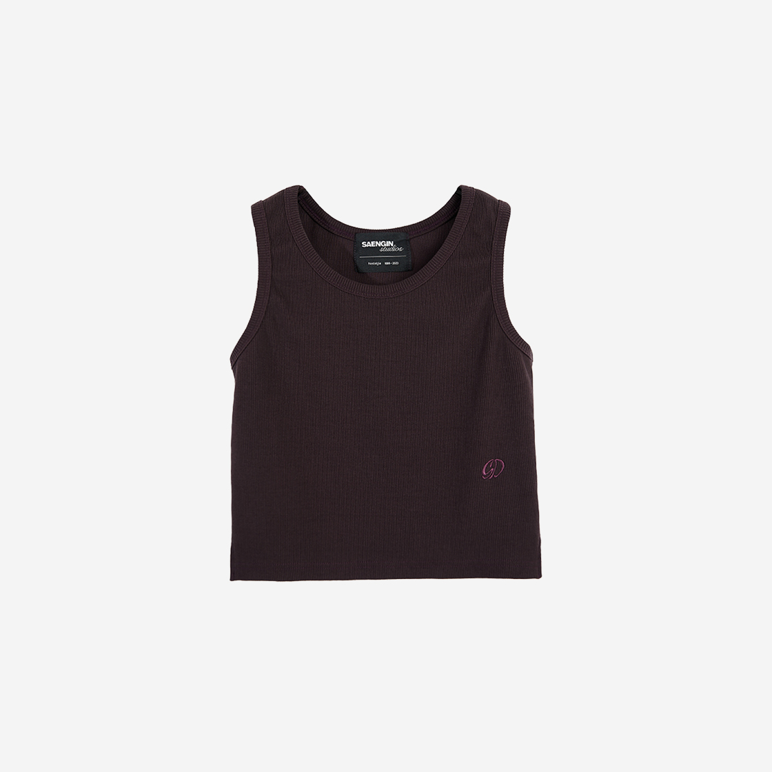 23FWTP008 Saenginstudios Heavy Ribbed Sleeveless Shirt Dark Purple