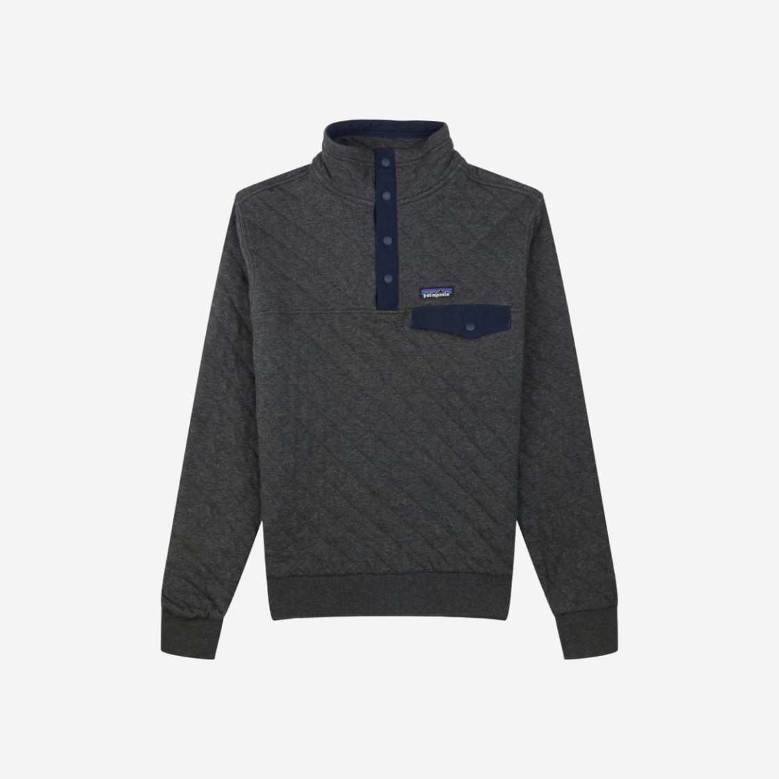 Patagonia Organic Cotton Quilt Snap-T Pullover Forge Grey 상세 이미지 1