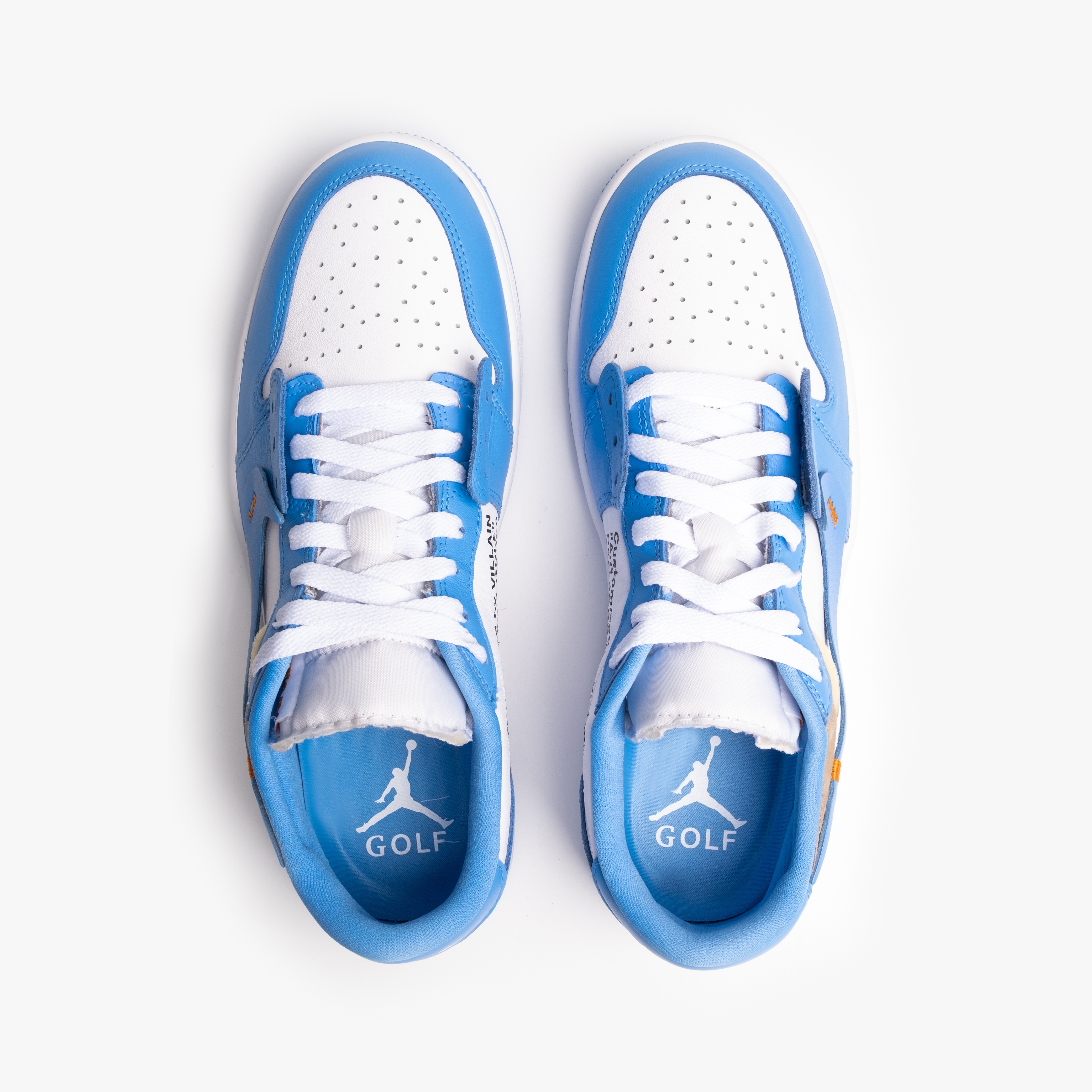 Jordan 1 Low Golf White and University Blue 착용 스타일 - 4