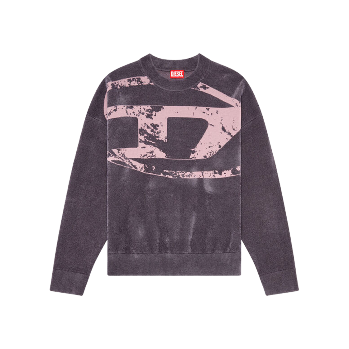 Diesel Sweatshirt with Distressed Oval D Grey 상세 이미지 1