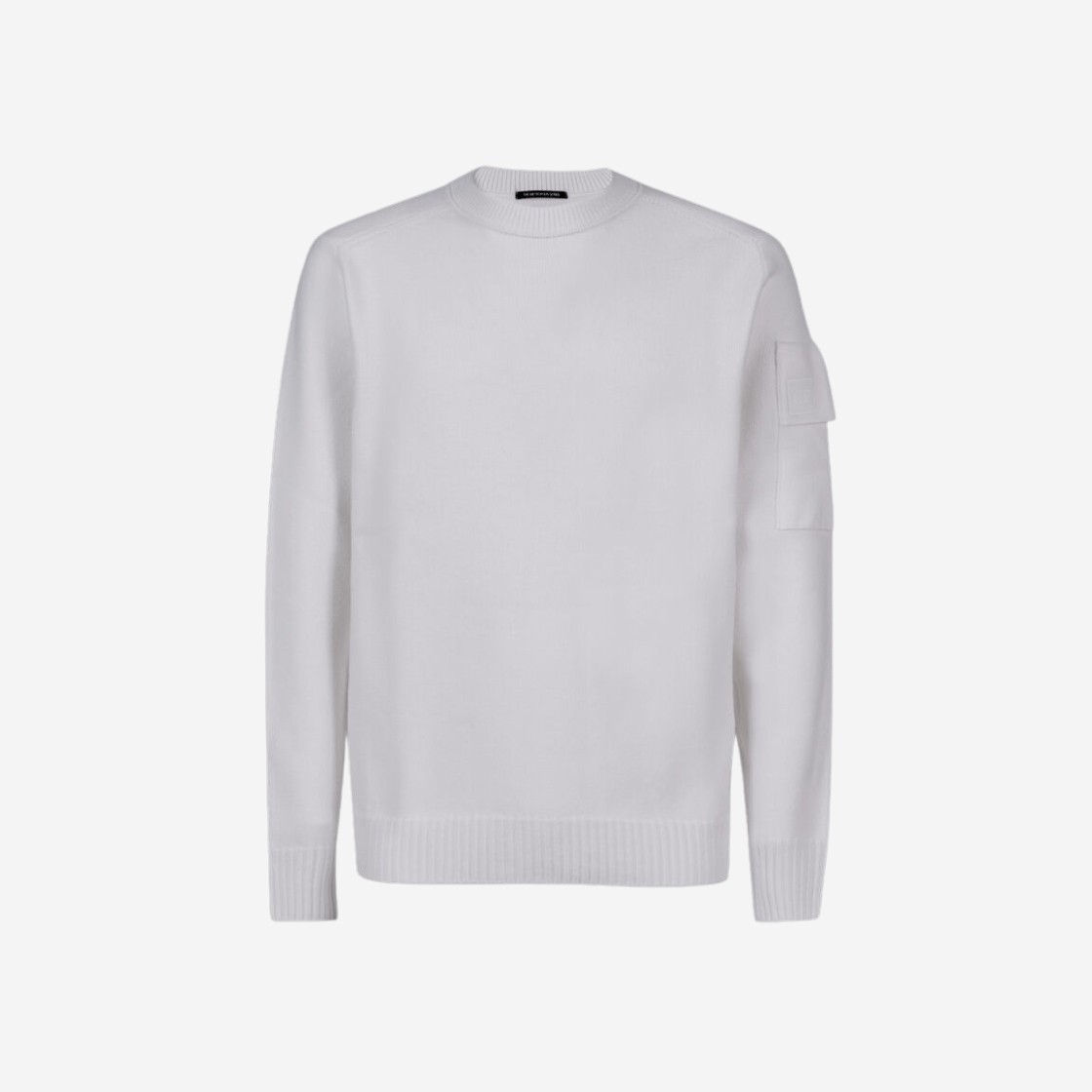 C.P. Company Metropolis Series Extrafine Merino Wool Knit White - 23FW 상세 이미지 1