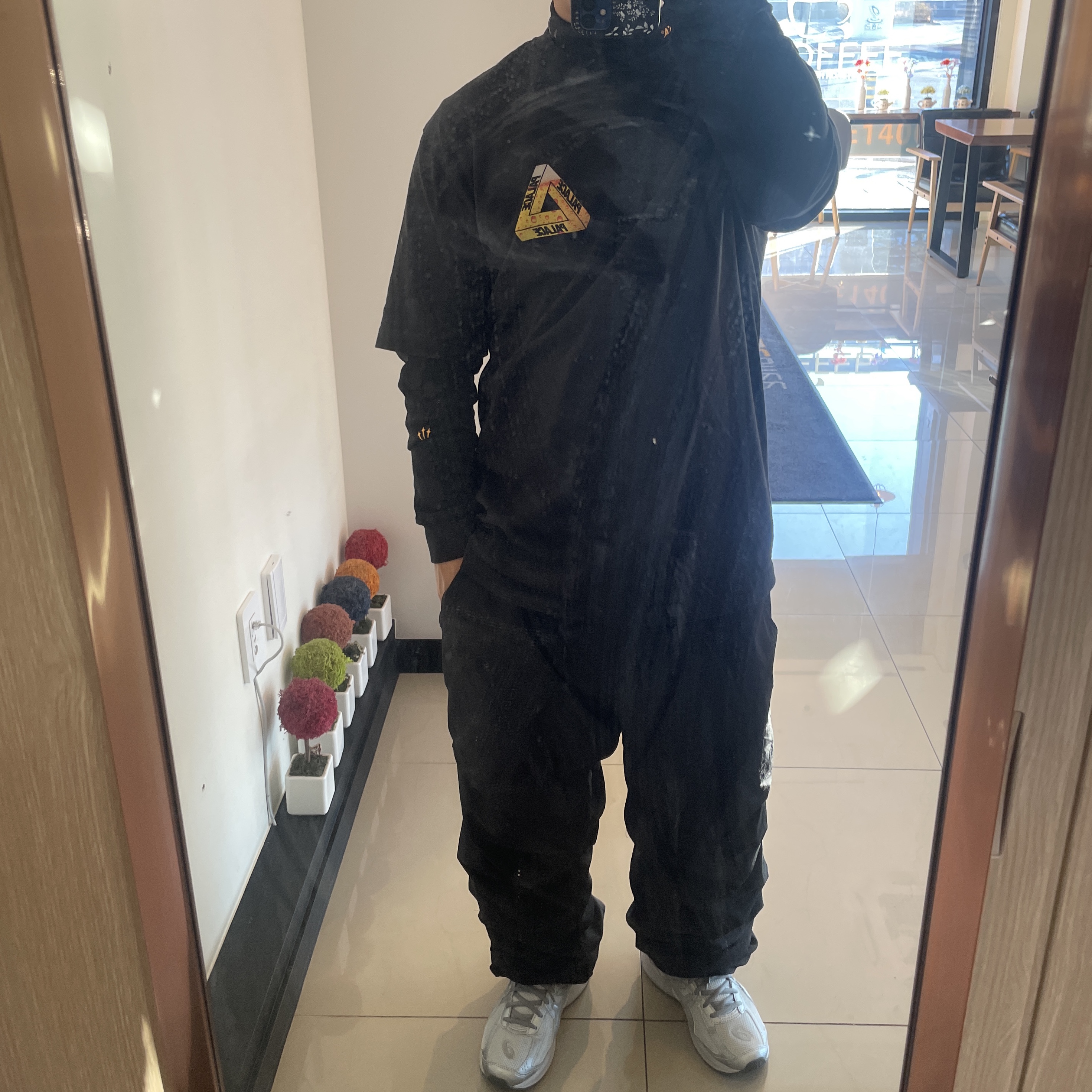 Nike x Drake Nocta Essential Mock Neck Black - Asia, Palace Tri-Lager T-Shirt Black - 20FW 착용 스타일
