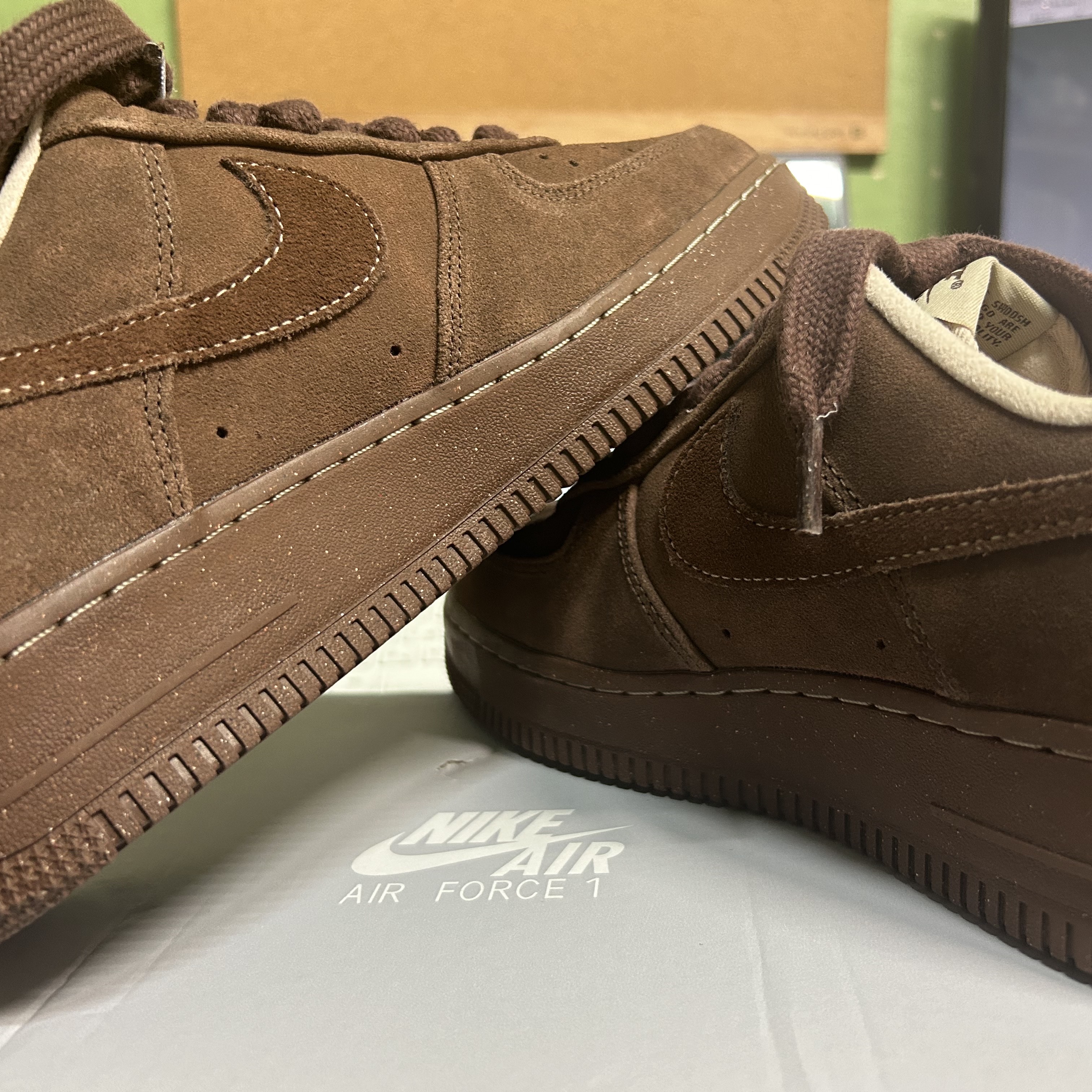 (W) Nike Air Force 1 '07 Cacao Wow 착용 스타일 - 1