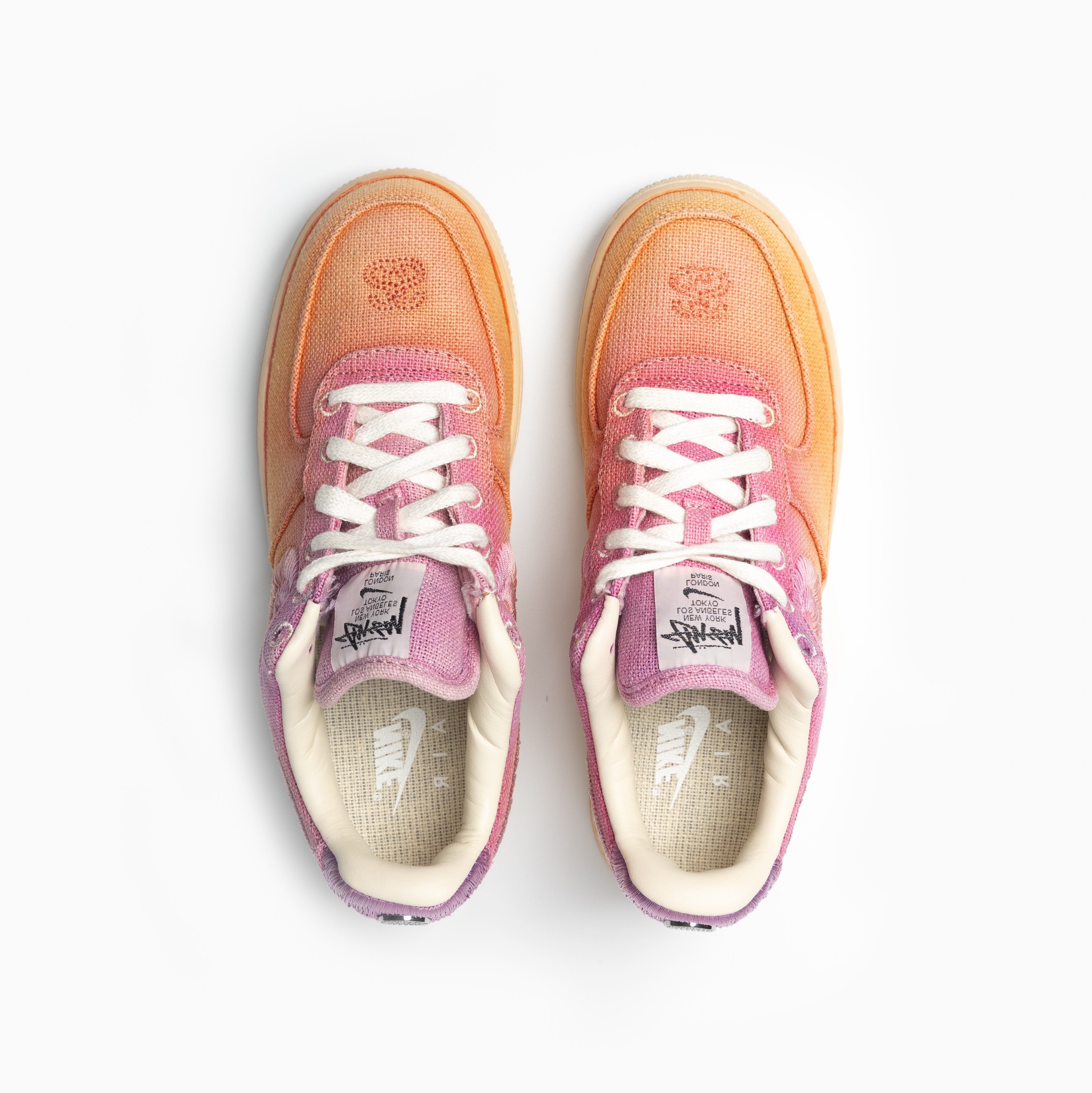 Nike x Stussy Air Force 1 Low Fossil 착용 스타일 - 4