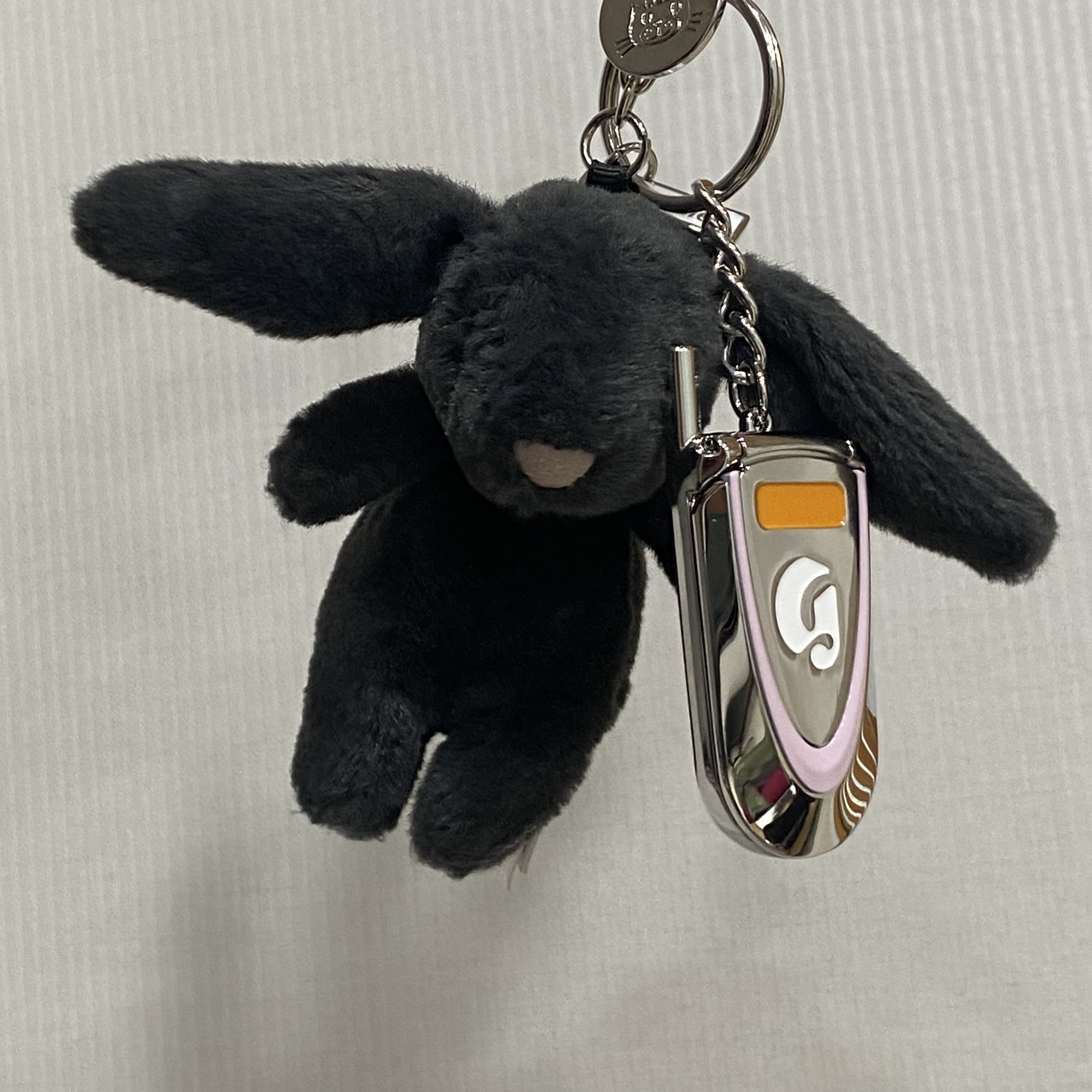 Glossier Cell Phone Keychain - LA Exclusive, Jellycat Bashful Bunny Bag Charm Ink 착용 스타일