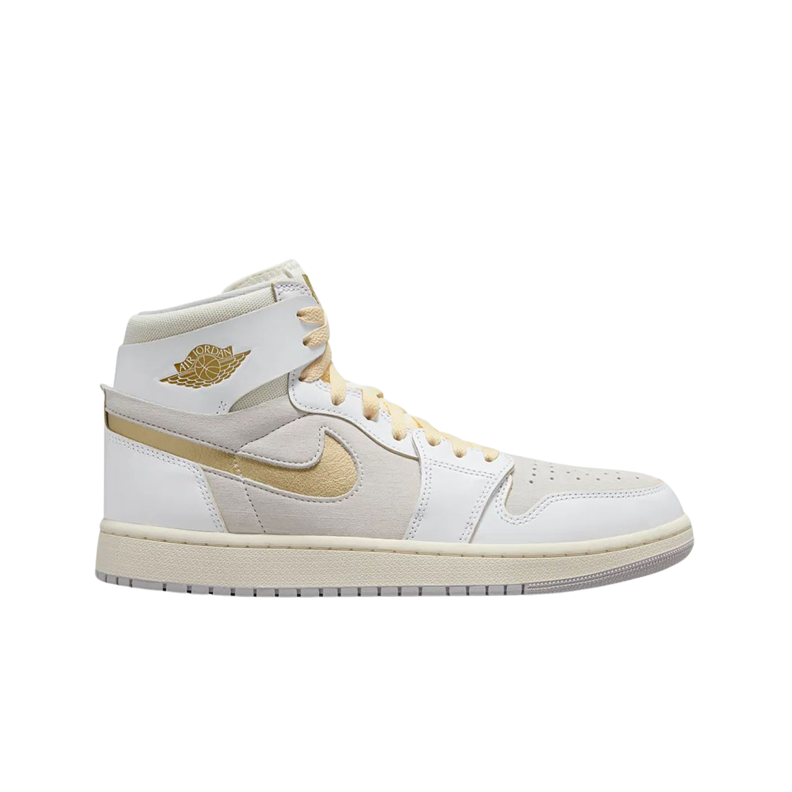 조던 1 줌 에어 컴포트 2 화이트 골드 뉴트럴 그레이(Jordan 1 Zoom Air CMFT 2 White Gold Neutral Grey)