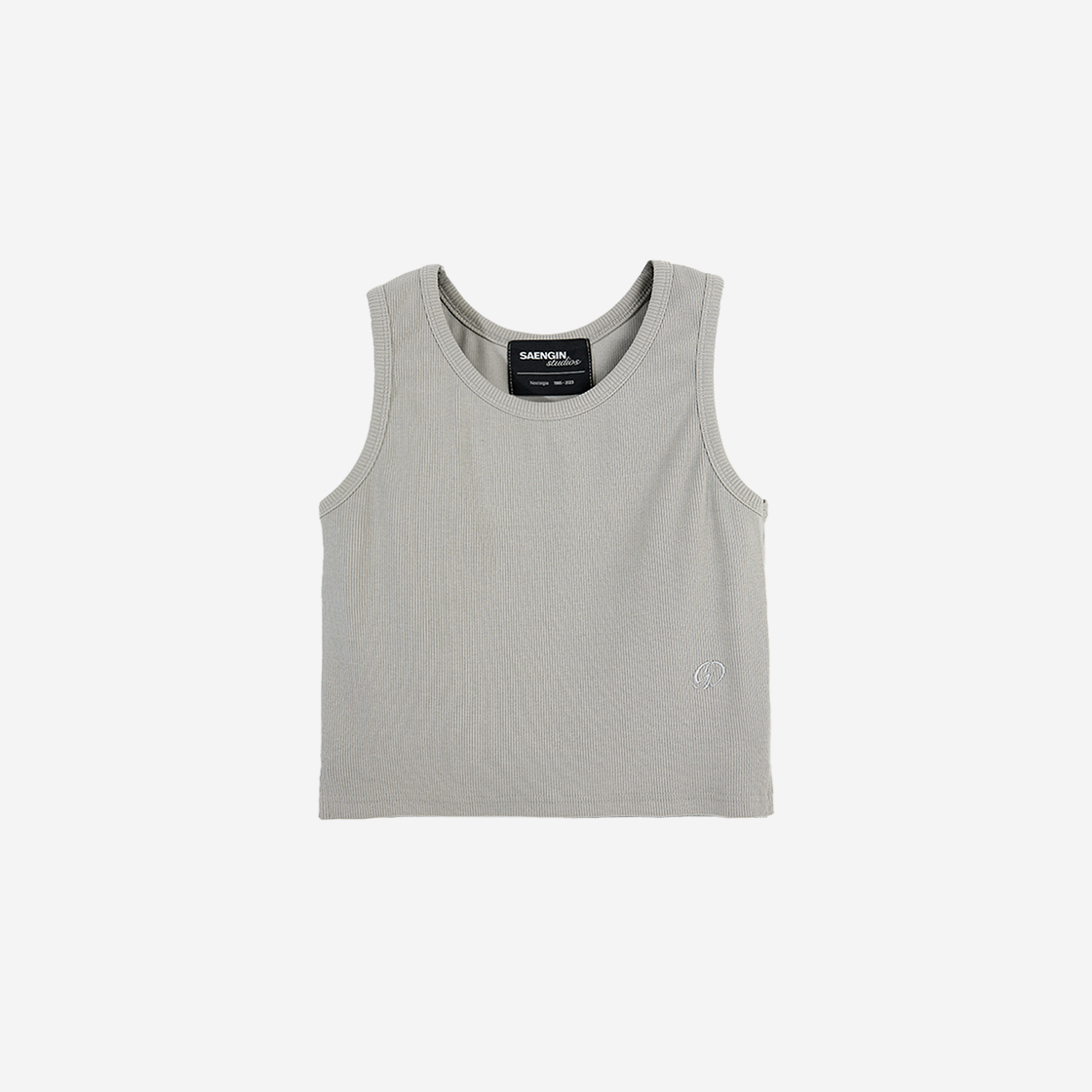 23FWTP010 Saenginstudios Heavy Ribbed Sleeveless Shirt Light Gray