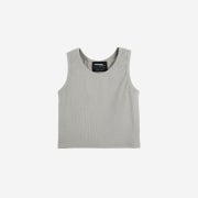 Saenginstudios Heavy Ribbed Sleeveless Shirt Light Gray