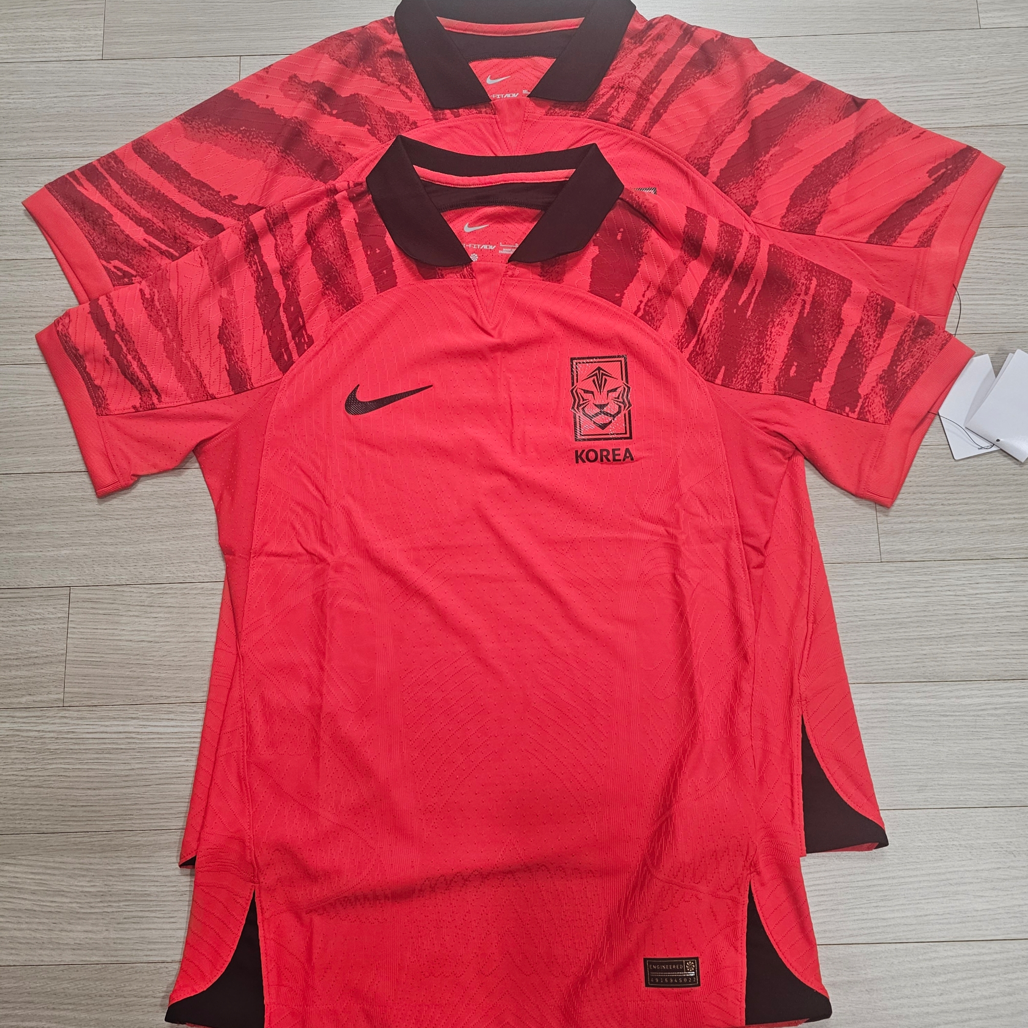 Nike Korea 2022/23 Dri-Fit ADV Player Issue Home SS Jersey Global Red - Asia (Non Marking Ver.) 착용 스타일 - 1