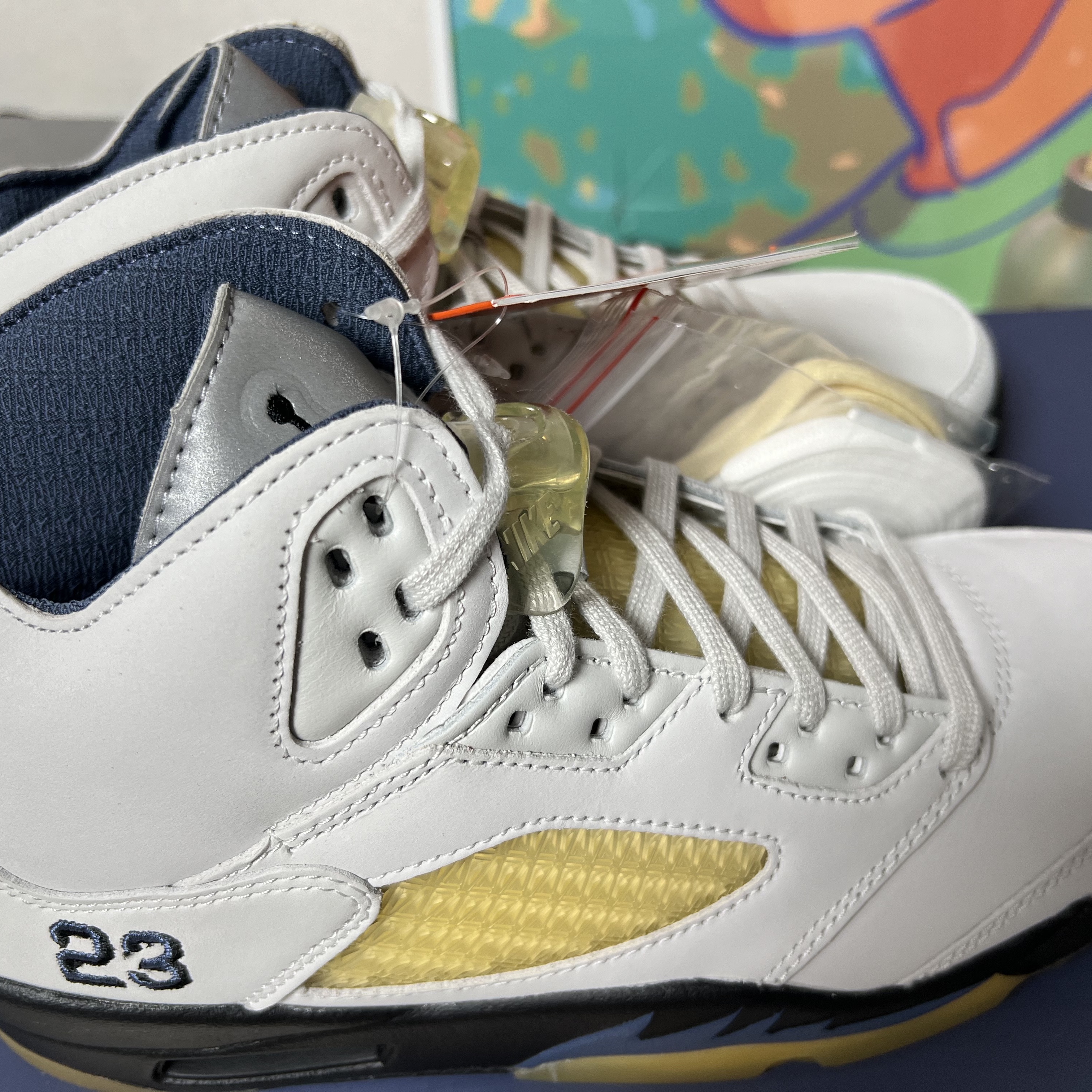 (W) Jordan 5 x A Ma Maniere Retro Dawn 착용 스타일 - 1
