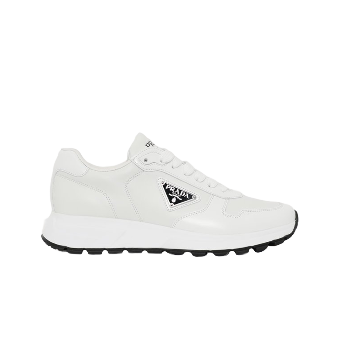 프라다 레더 스니커즈 화이트 블랙(Prada Leather Sneakers White Black) - 1