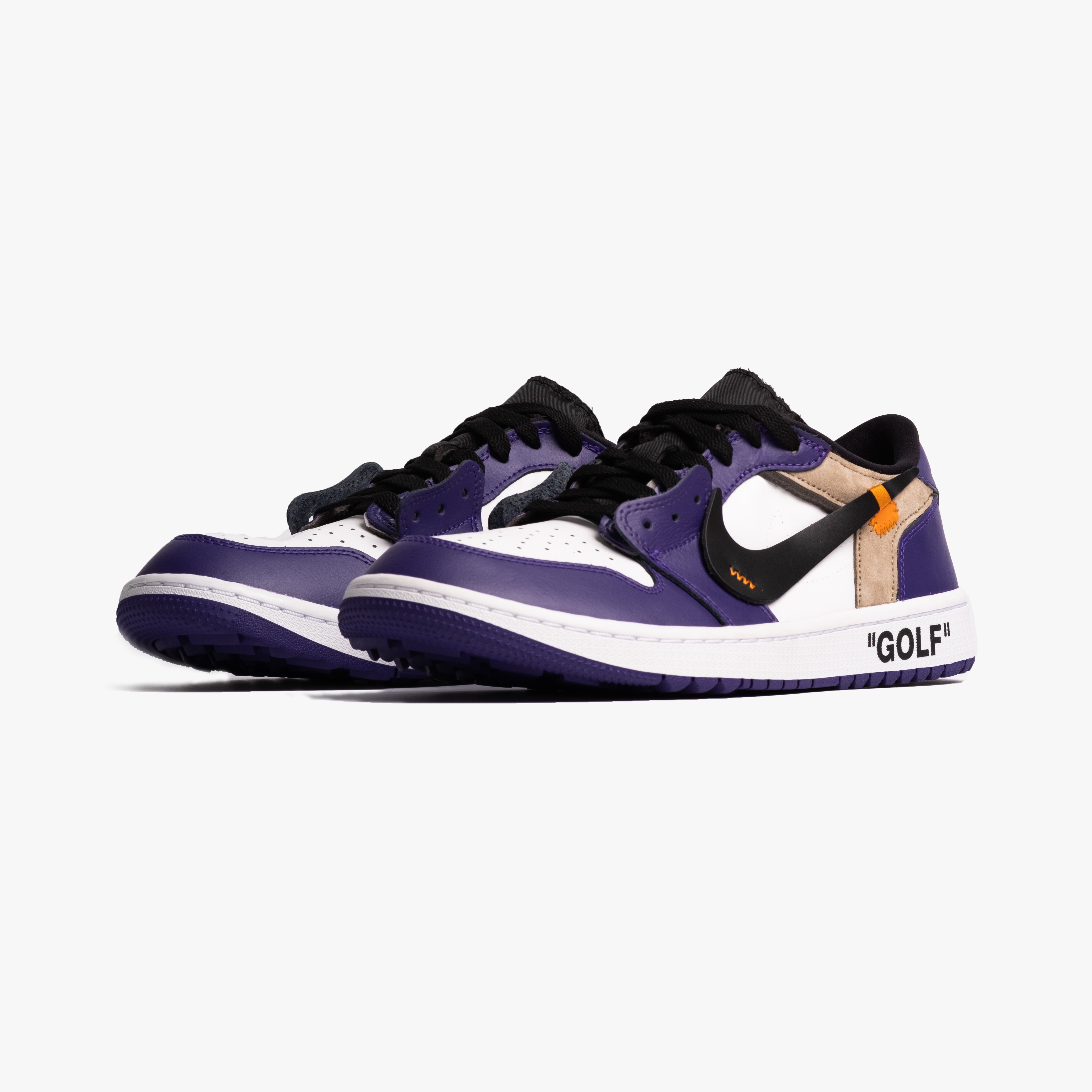 Jordan 1 Low Golf Court Purple 착용 스타일 - 5