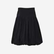Saenginstudios Balloon Shirring Skirt Black