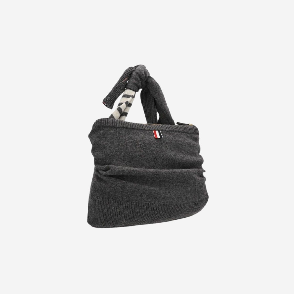 Thom Browne 4-Bar Wool Knit Shoulder Bag Grey 상세 이미지 2