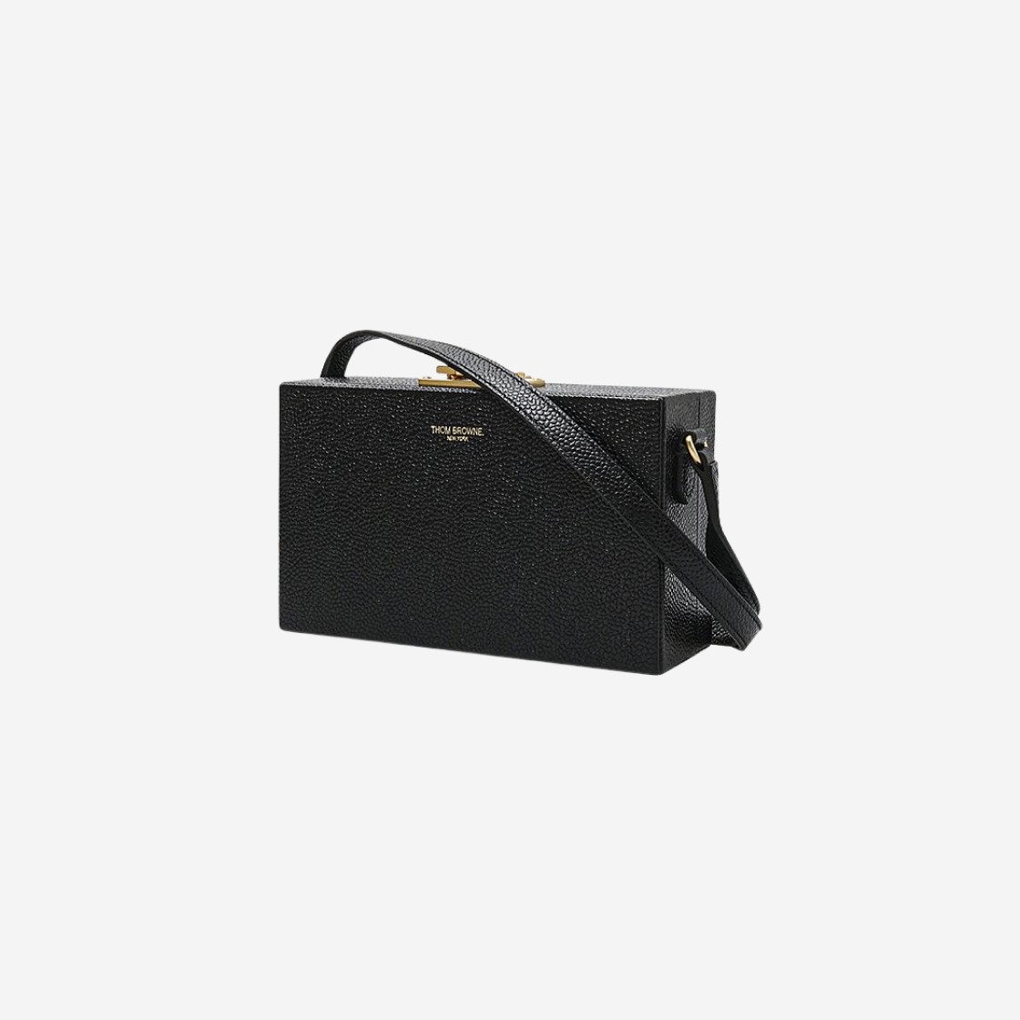 Thom Browne Front Logo Square Crossbody Bag Black 상세 이미지 2