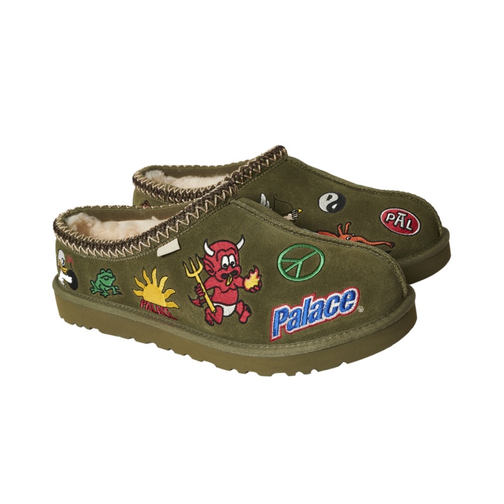UGG x Palace Tasman Slipper Chestnut, UGG x Palace Tasman Slipper Burnt Olive 착용 스타일 - 3