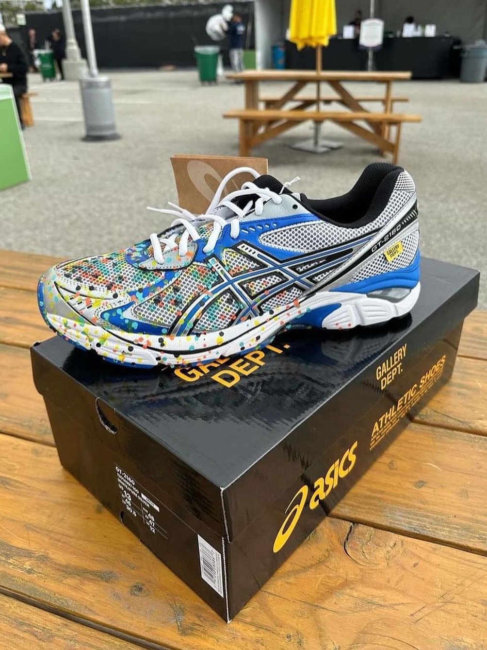 Asics x Gallery Dept. GT-2160 White Pure Silver 착용 스타일 - 5
