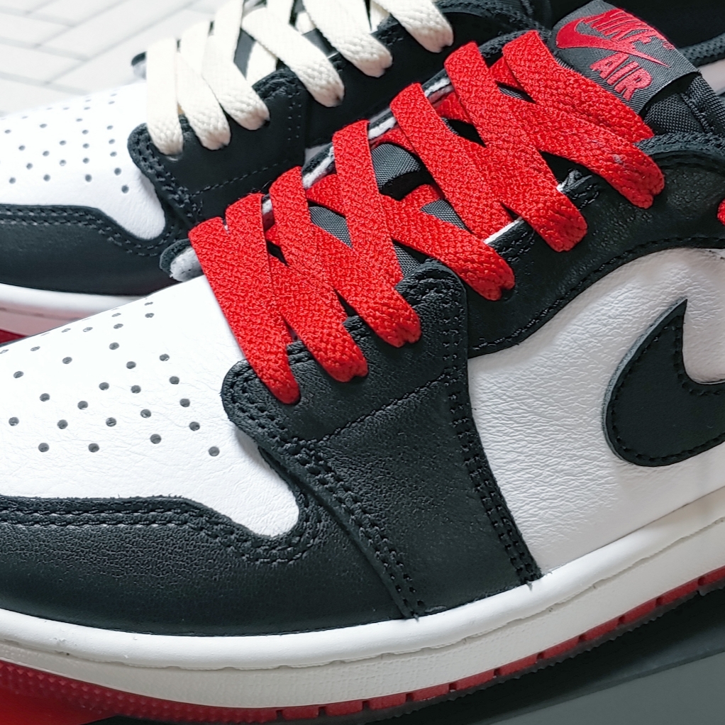 Jordan 1 Retro Low OG Black Toe 착용 스타일 - 3