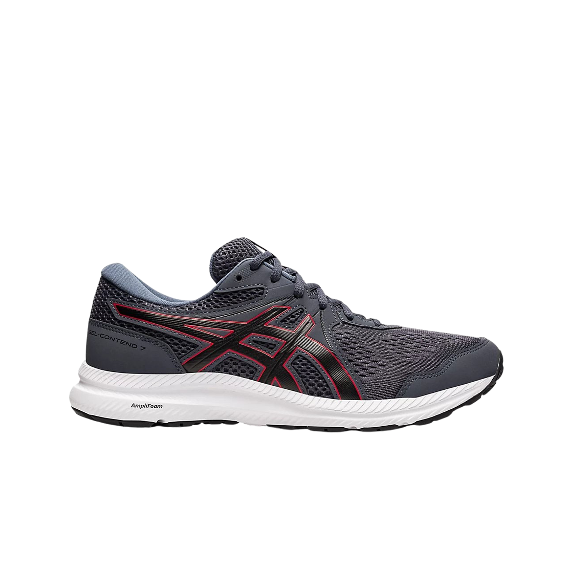 Asics Gel-Contend 7 Carrier Grey Classic Red - 4E Extra Wide 상세 이미지 1