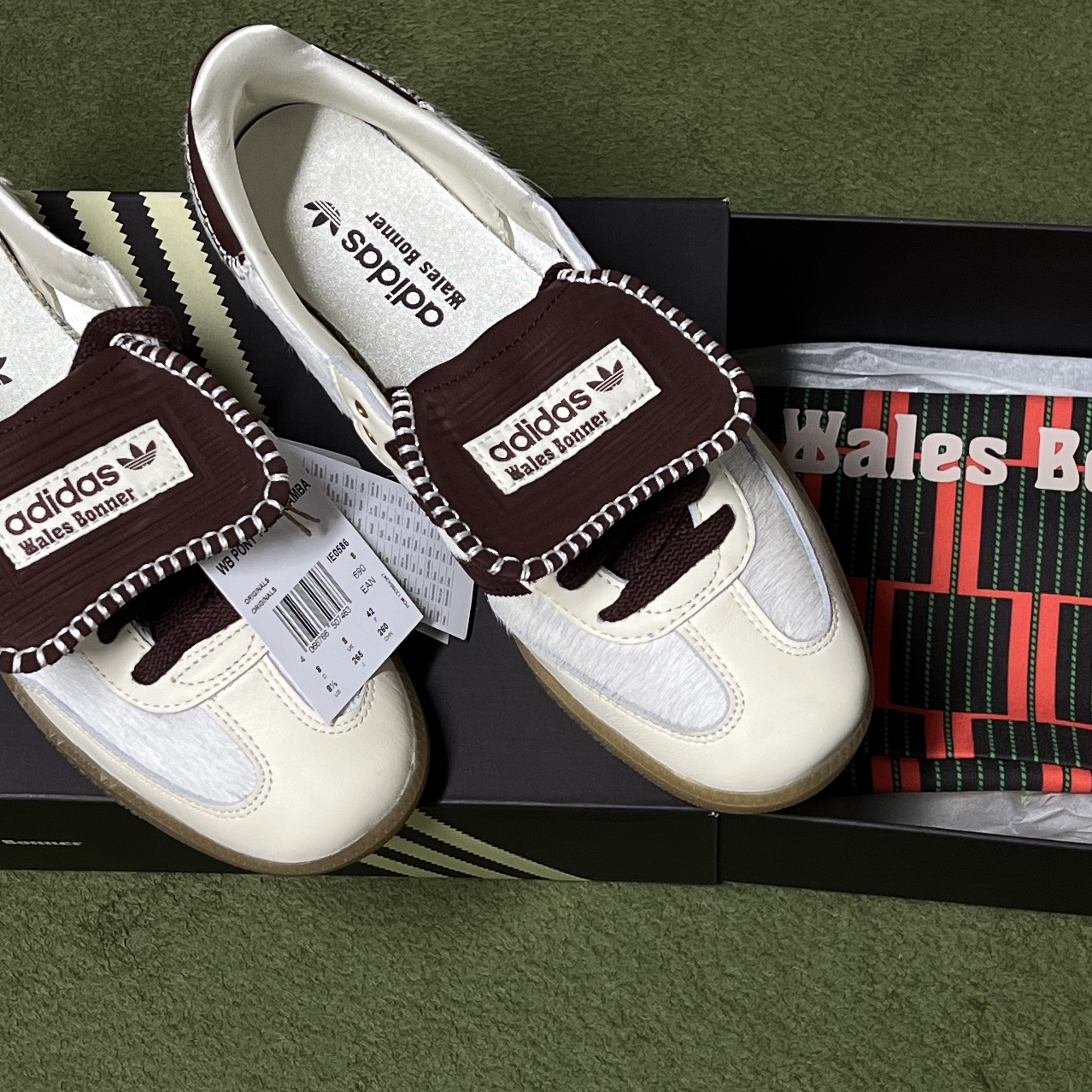 Adidas x Wales Bonner Pony Tonal Samba Cream White Mystery Brown 착용 스타일