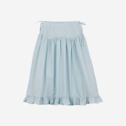 Saenginstudios Corset Shirring Ruffle Skirt Sky Mint