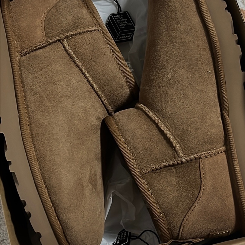 (W) UGG Classic Ultra Mini Boots Chestnut 착용 스타일