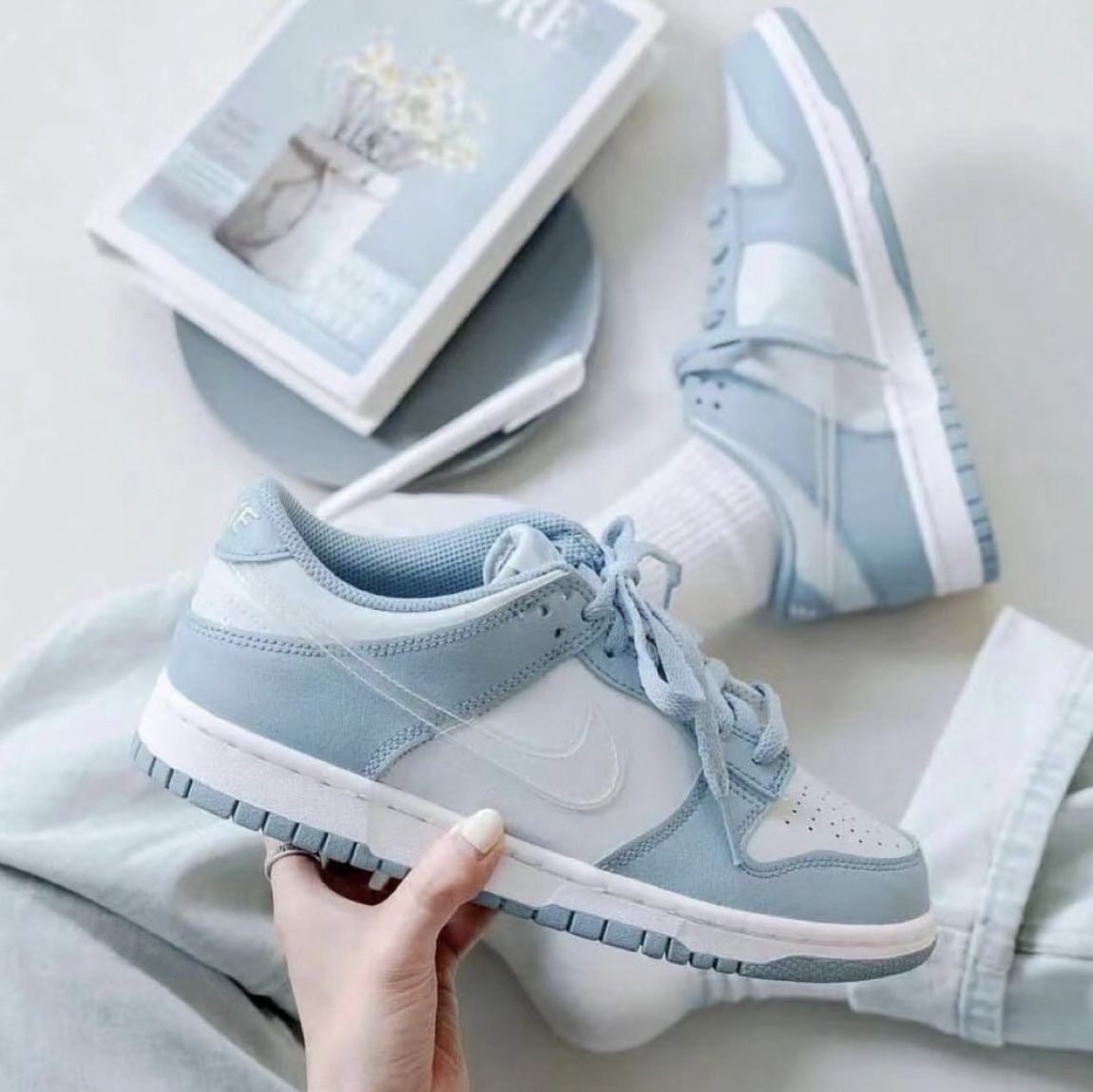 (GS) Nike Dunk Low Aura 착용 스타일