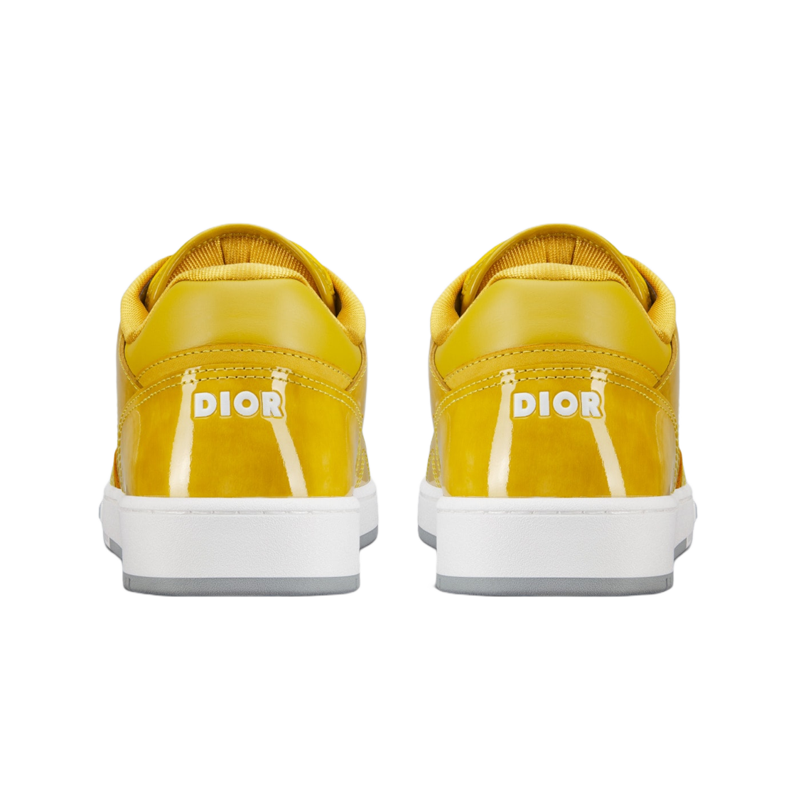 Dior B27 Low-Top Sneaker Yellow Patent Oblique 상세 이미지 2