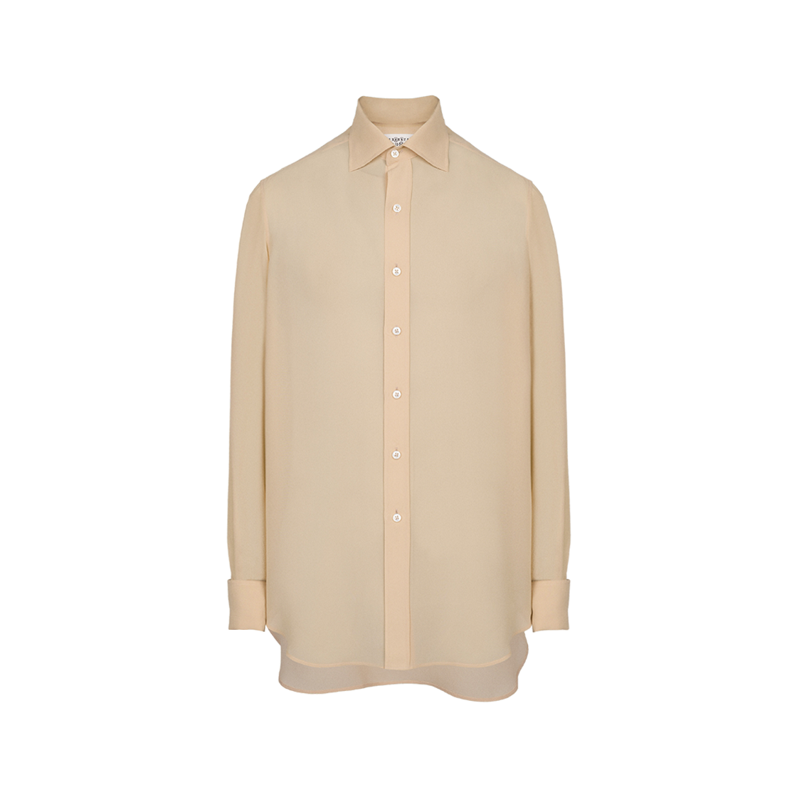 Maison Margiela Silk Georgette Shirt Nude 상세 이미지 1