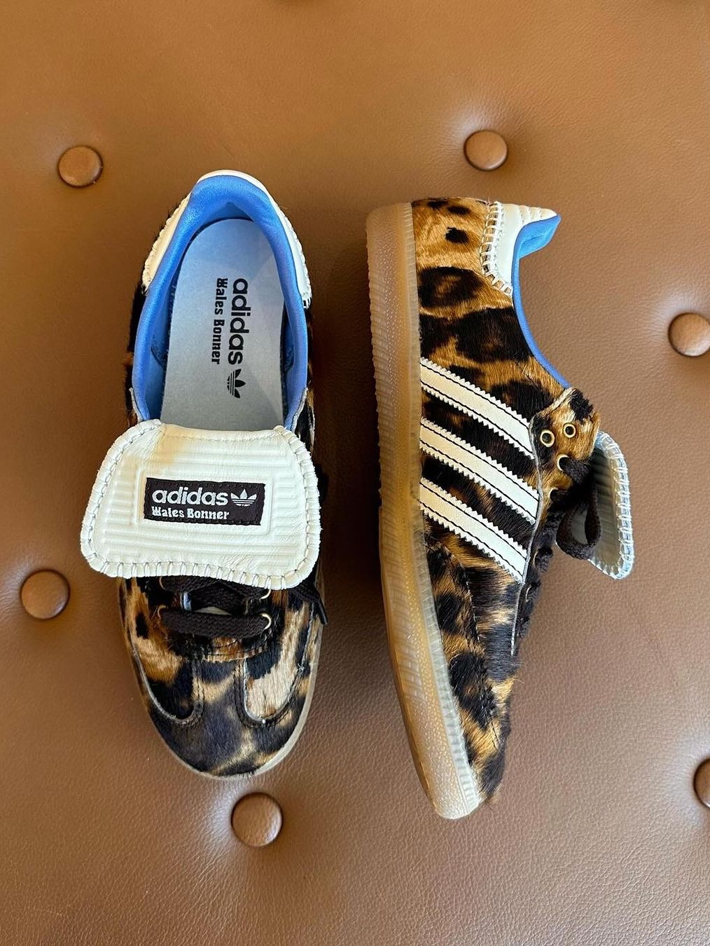 Adidas x Wales Bonner Pony Tonal Samba Cream White Mystery Brown, Adidas x Wales Bonner Samba Silver Metallic 착용 스타일 - 5