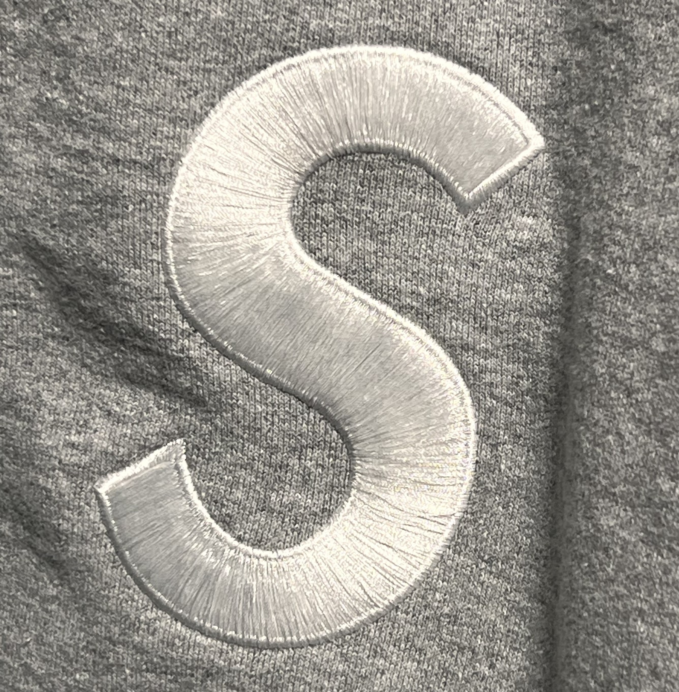 Supreme S Logo Zip Up Hooded Sweatshirt Heather Grey - 23FW 착용 스타일