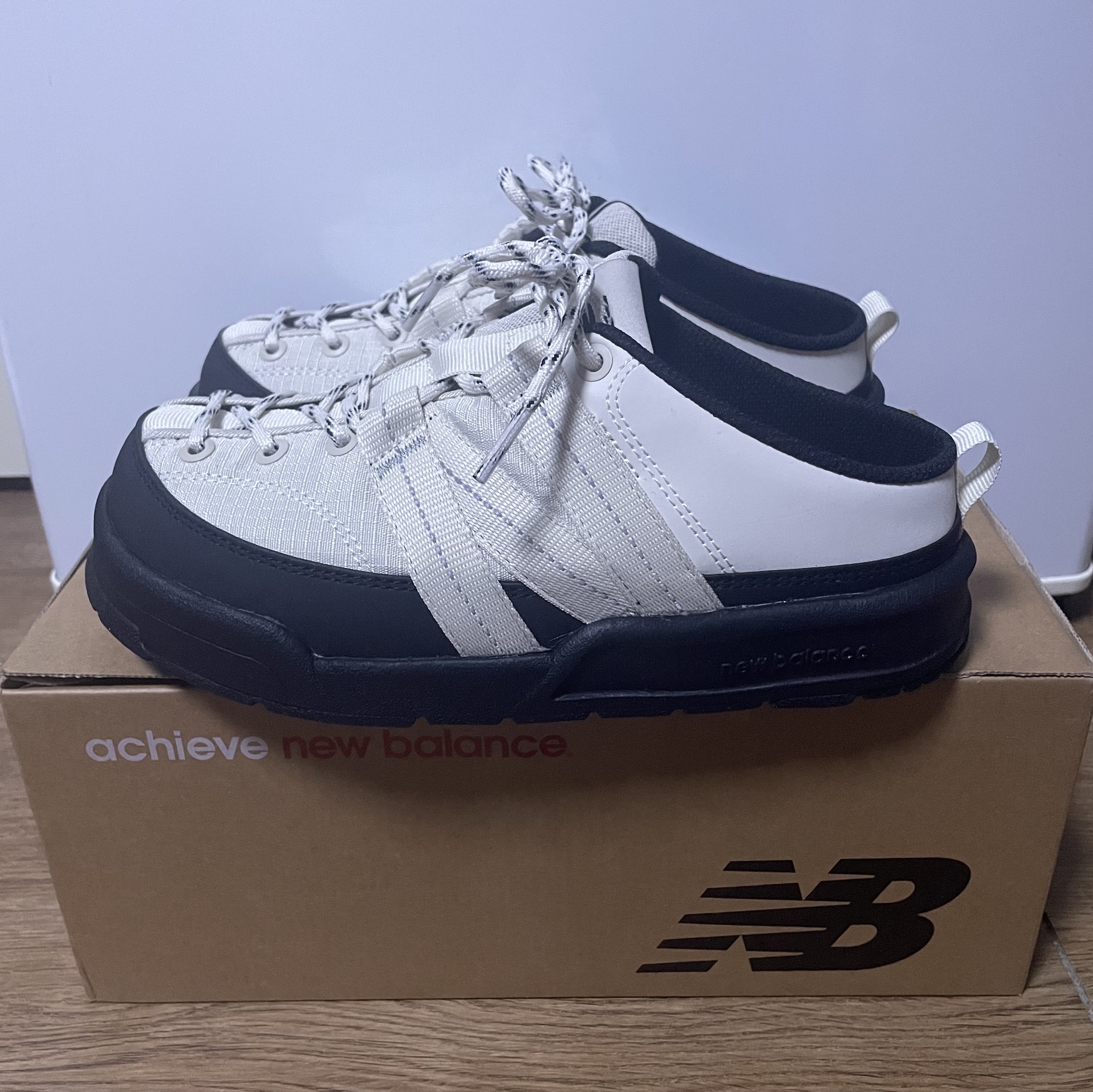 New Balance CRV Mule V2 Ivory 착용 스타일 - 4