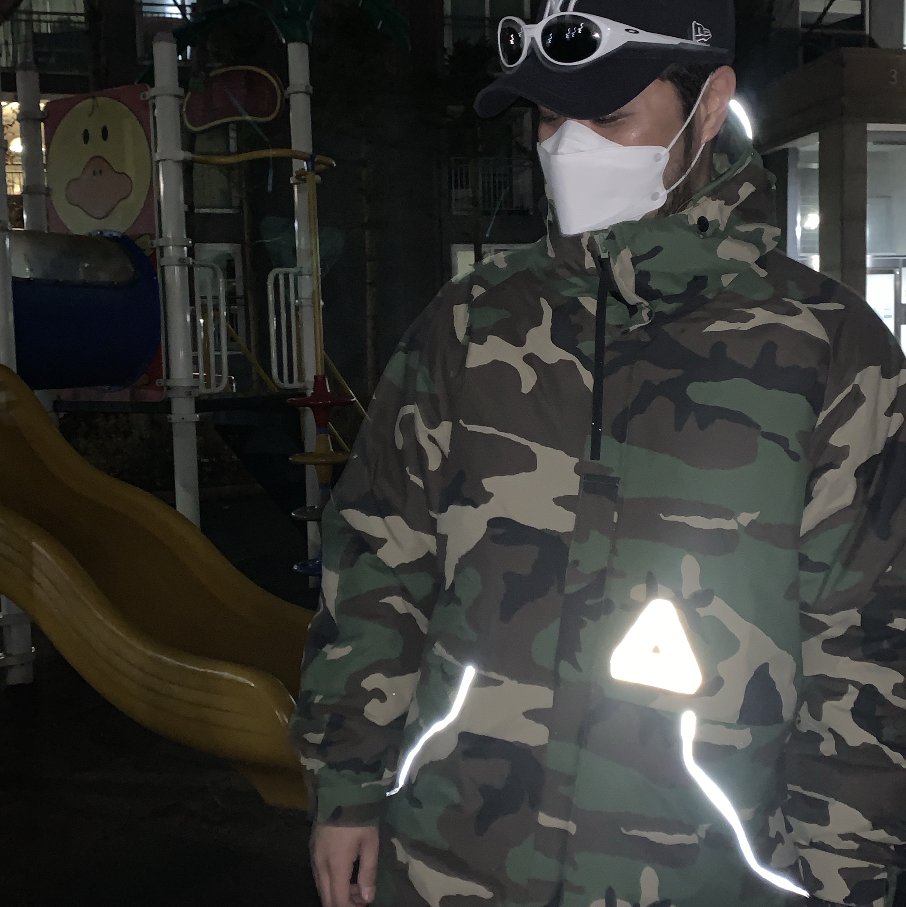 Palace P-Tech Hooded Jacket Camo - 23FW 착용 스타일 - 3