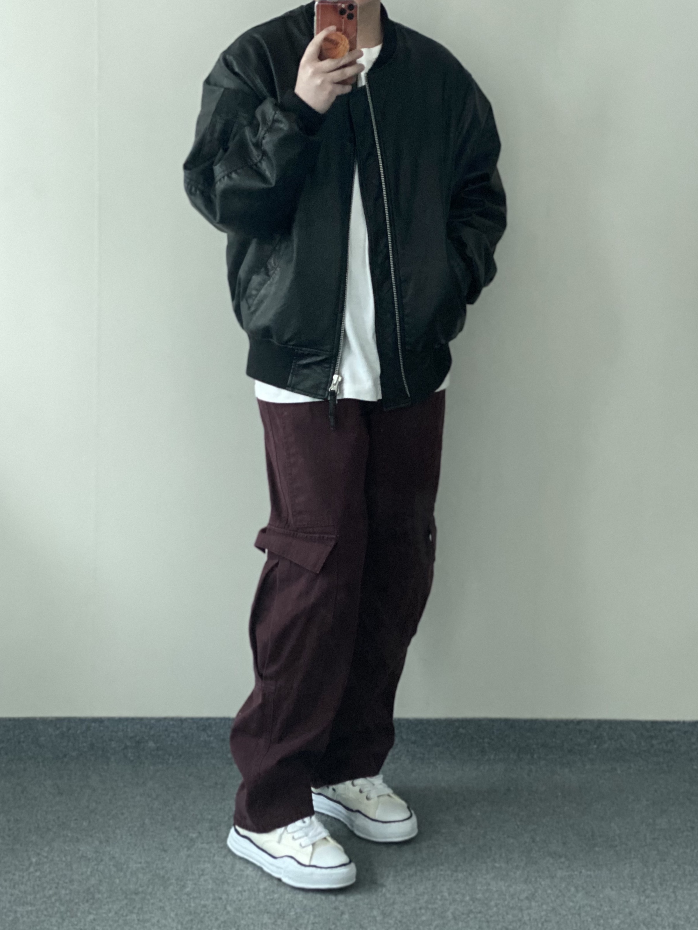 Maison Mihara Yasuhiro Peterson OG Sole Canvas Low Sneakers White 착용 스타일