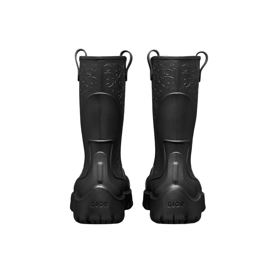 디올 가든 레인 부츠 블랙 러버 오블리크 모티프(Dior Garden Rain Boot Black Rubber Oblique Motif) - 2