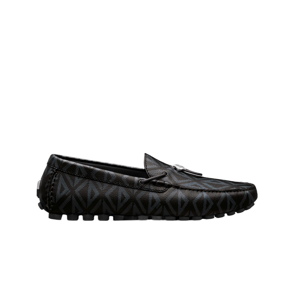 디올 로퍼 블랙 CD 다이아몬드 그레인드 레더(Dior Loafer Black CD Diamond Grained Leather) - 1