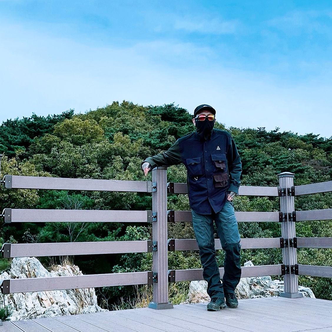 Nike ACG Devastation Trail Work Shirt Cave Purple - Asia 착용 스타일