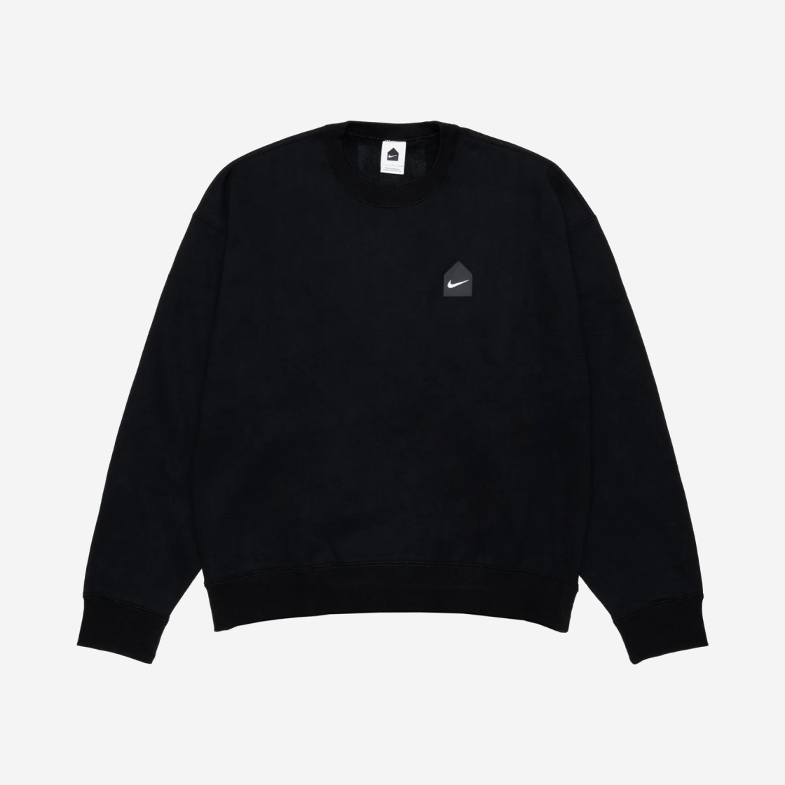 Nike x DSM Hut Logo Project Swoosh Crew Fleece Black 상세 이미지 1