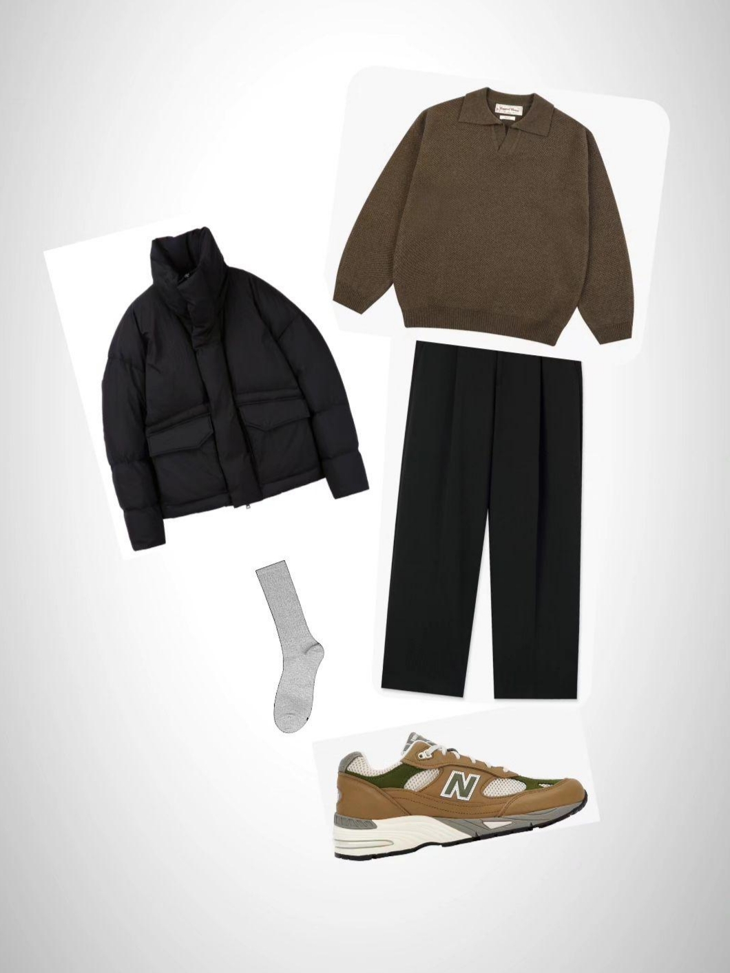 New Balance x Aime Leon Dore 991 Made in UK Tan 착용 스타일
