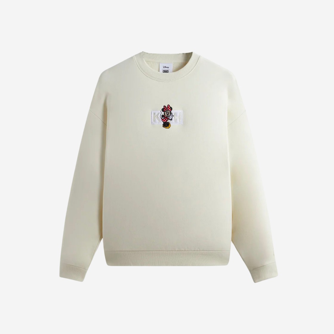 Kith x Disney for Mickey & Friends Cyber Monday Minnie Classic Logo Crewneck Sandrift 상세 이미지 1