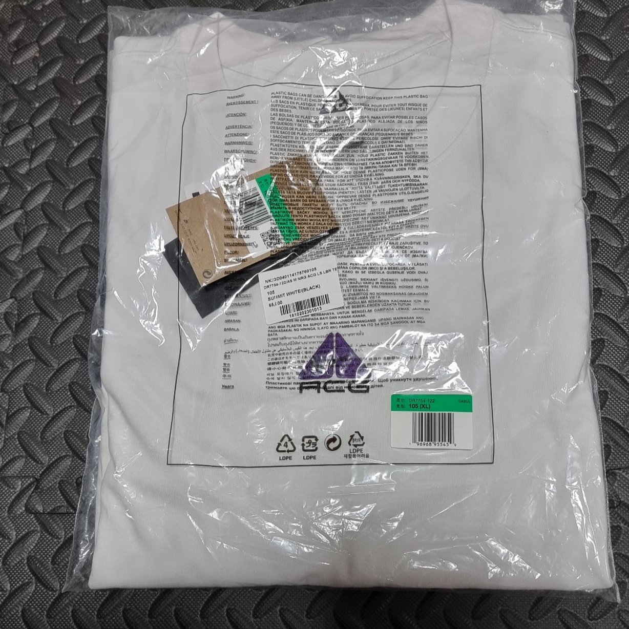 Nike ACG Lungs Long Sleeve T-Shirt Mineral Teal - Asia 착용 스타일