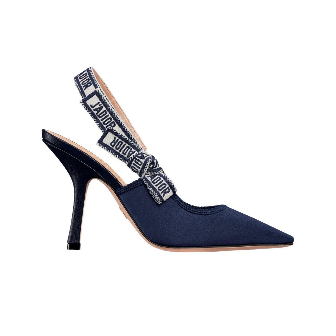 KCP920SEM-S22N (W) Dior J'adior Slingback Pump Deep Ocean Blue Satin Cotton