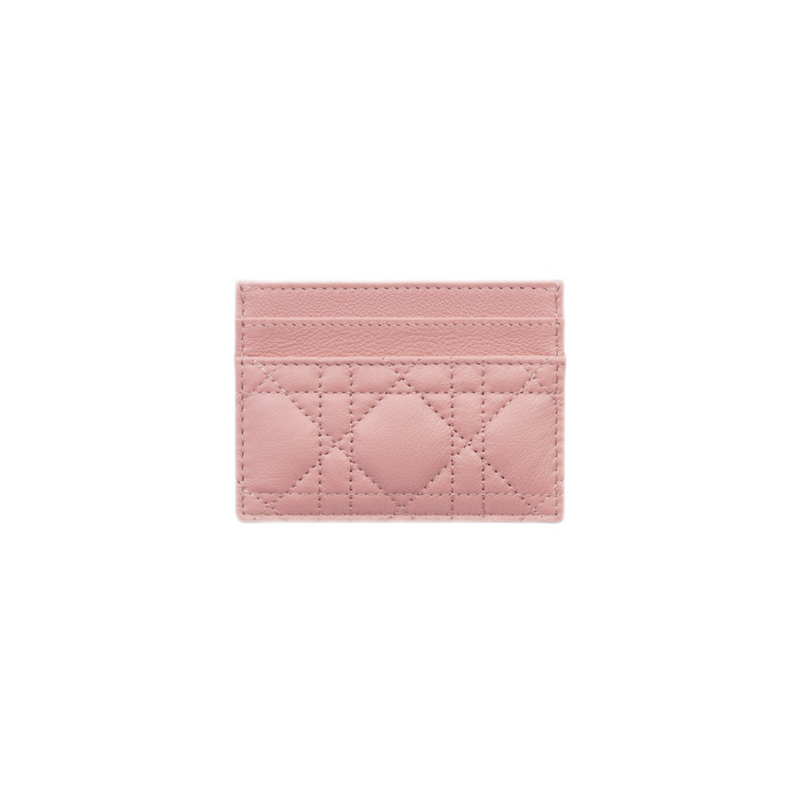 Dior Caro Five-Slot Card Holder Antique Pink Supple 상세 이미지 2